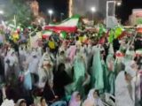 اجتماع شبانه مردم در بوشهر