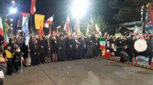 تداوم قیام شبانه مردم سلماس در حمایت از وطن