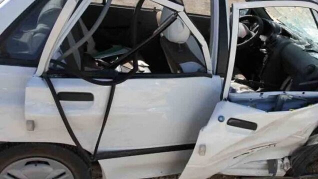 سقوط پراید از پل در میامی با ۲ مصدوم؛ امدادرسانی فوری هلال احمر