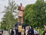 آئین رونمایی از تندیس شهید مصطفی چمران در شمال تهران