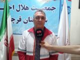 استقرار ۵۰ نیروی داوطلب و امدادگر هلال احمر در میدان امام خمینی قرچک