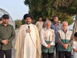 اهتزاز پرچم سبز علوی در گناوه