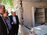 بازدید معاون وزیر راه و شهرسازی از بخش های جنگ زده دانشگاه شریف