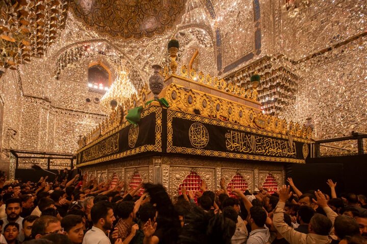 برگزاری مراسم عزاداری سالروز شهادت امام جواد (ع) در کاظمین+ تصاویر