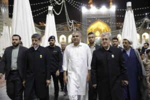 تشرف وزیر کشور پاکستان به حرم مطهر امام رضا(ع)