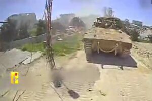درگیری حزب‌الله با نظامیان صهیونیست؛ انهدام تانک دشمن