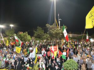 حضور پرشور مردم کردکوی در تجمع شبانه