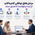 مراحل طلاق توافقی گام‌به‌گام؛ از ثبت درخواست تا صدور سند
