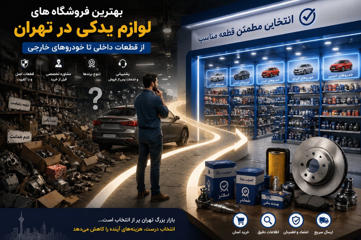 از قطعات خودروهای داخلی تا خارجی؛ معرفی بهترین فروشگاه‌های لوازم یدکی در تهران