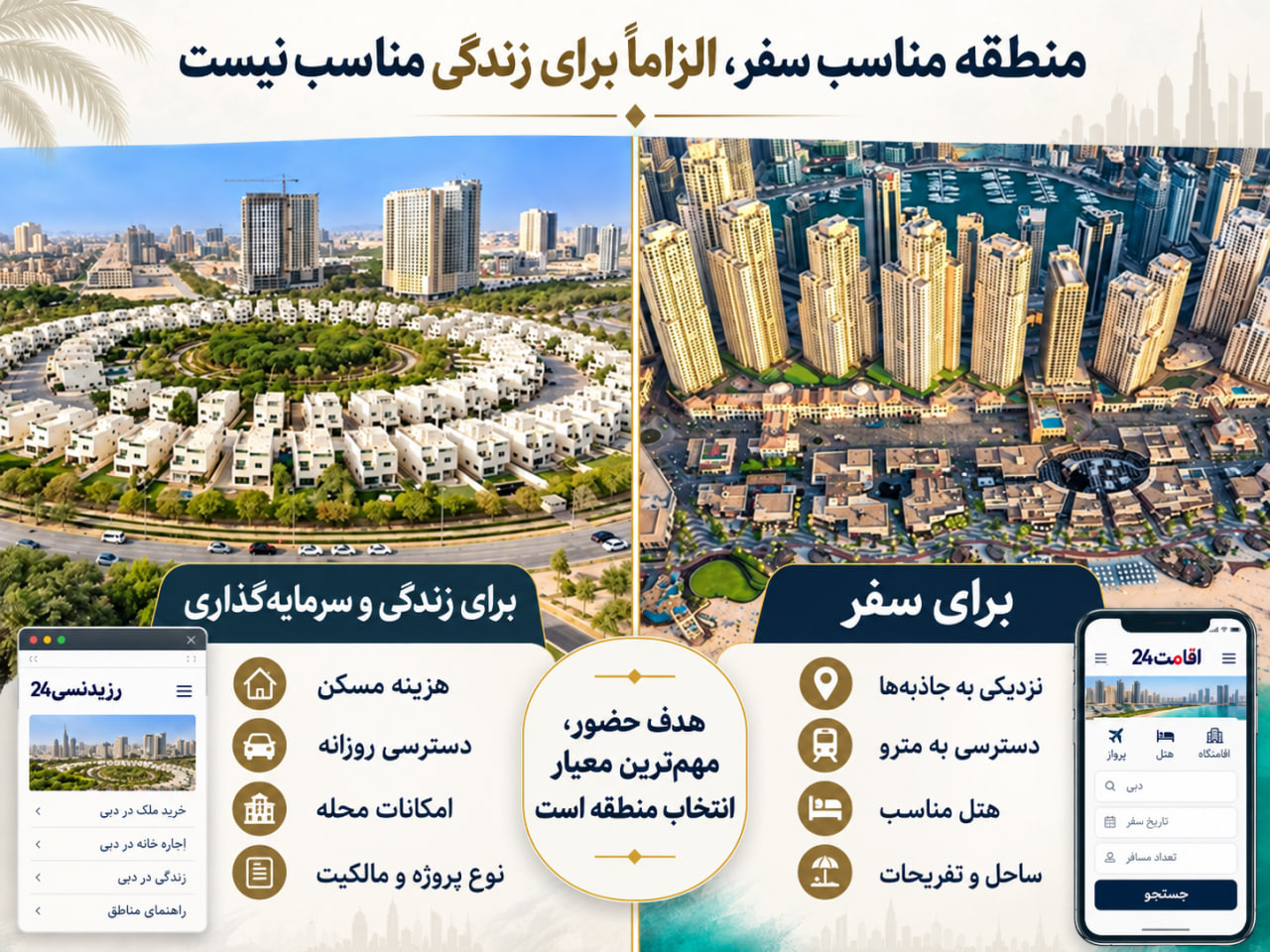 ویزای توریستی و اقامت امارات چه تفاوتی دارند؟